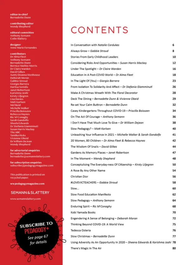 Pedagogy+ Magazine ISSUE 09 - DECEMBER/JANUARY 2020/21 - Image 2